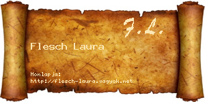 Flesch Laura névjegykártya